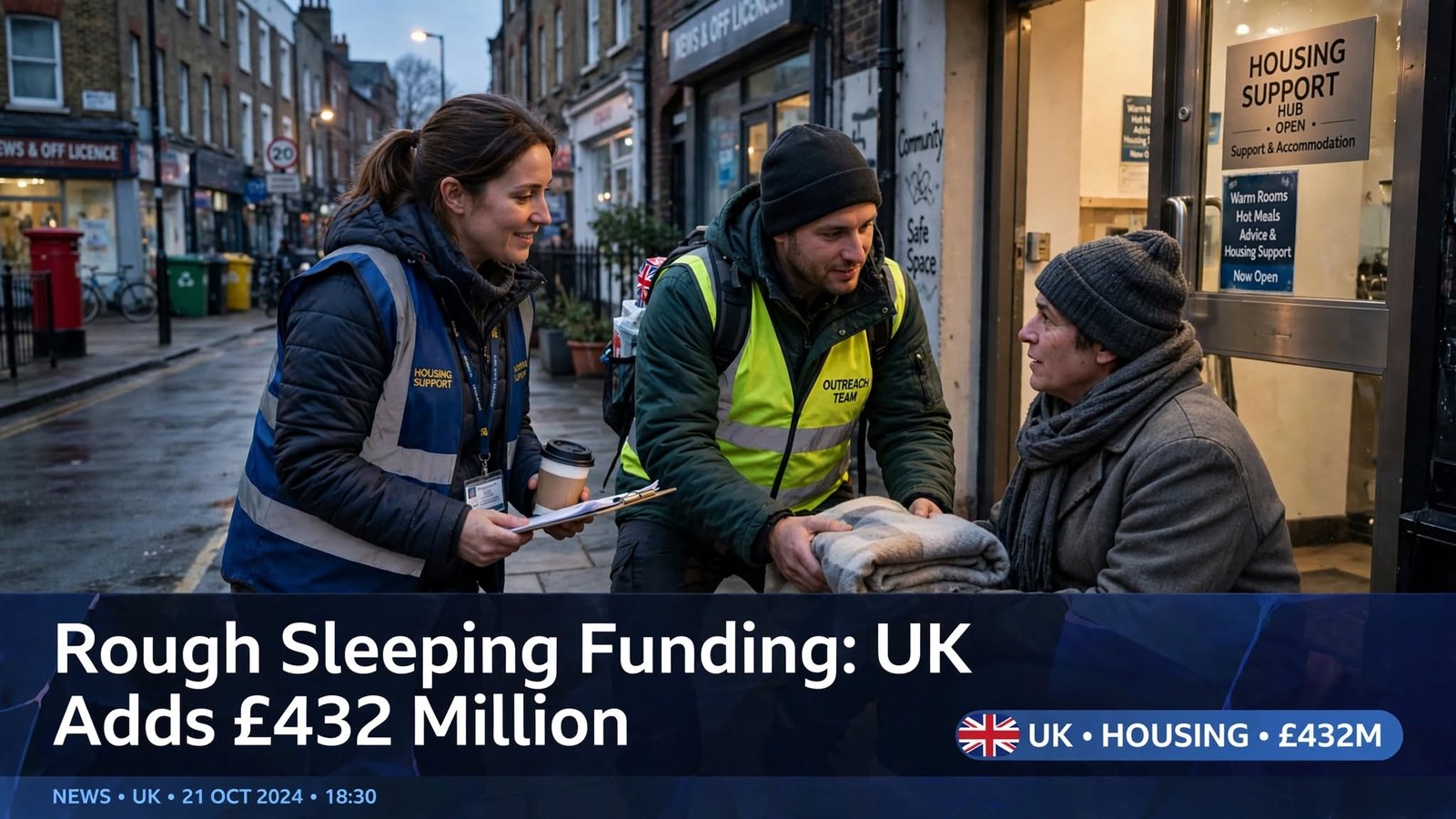 Rough Sleeping Funding: UK Adds £432 Million