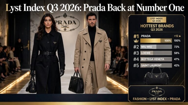 Lyst Index Q3 2026: Prada Back at Number One