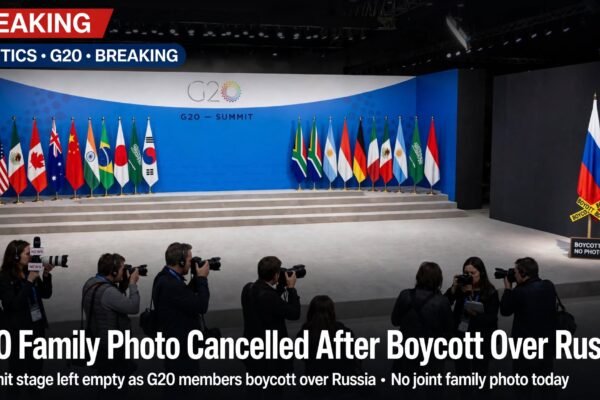 G20 Family Photo Cancelled After Boycott Over Russia