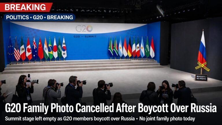 G20 Family Photo Cancelled After Boycott Over Russia